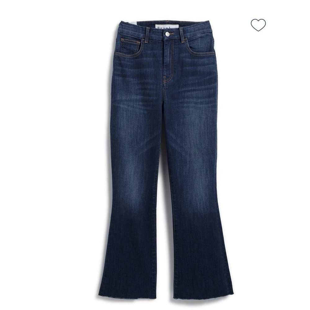 FRANK & EILEEN Killian Crop Flare Jean 2003 Wash Size 25 NEW Kick Flare Denim